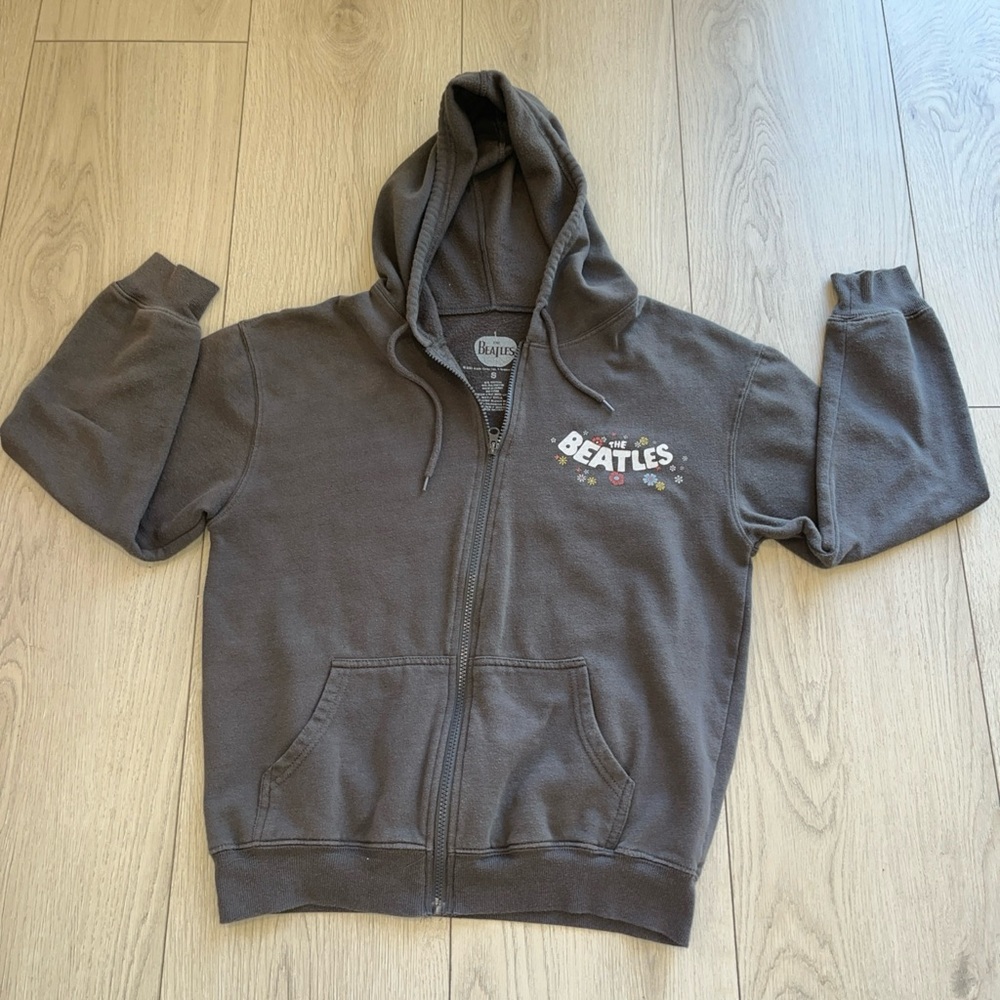 Beatles Hoodie Come Together Size Small Brown Sweatshirt Apple Corps - Picture 2 of 8